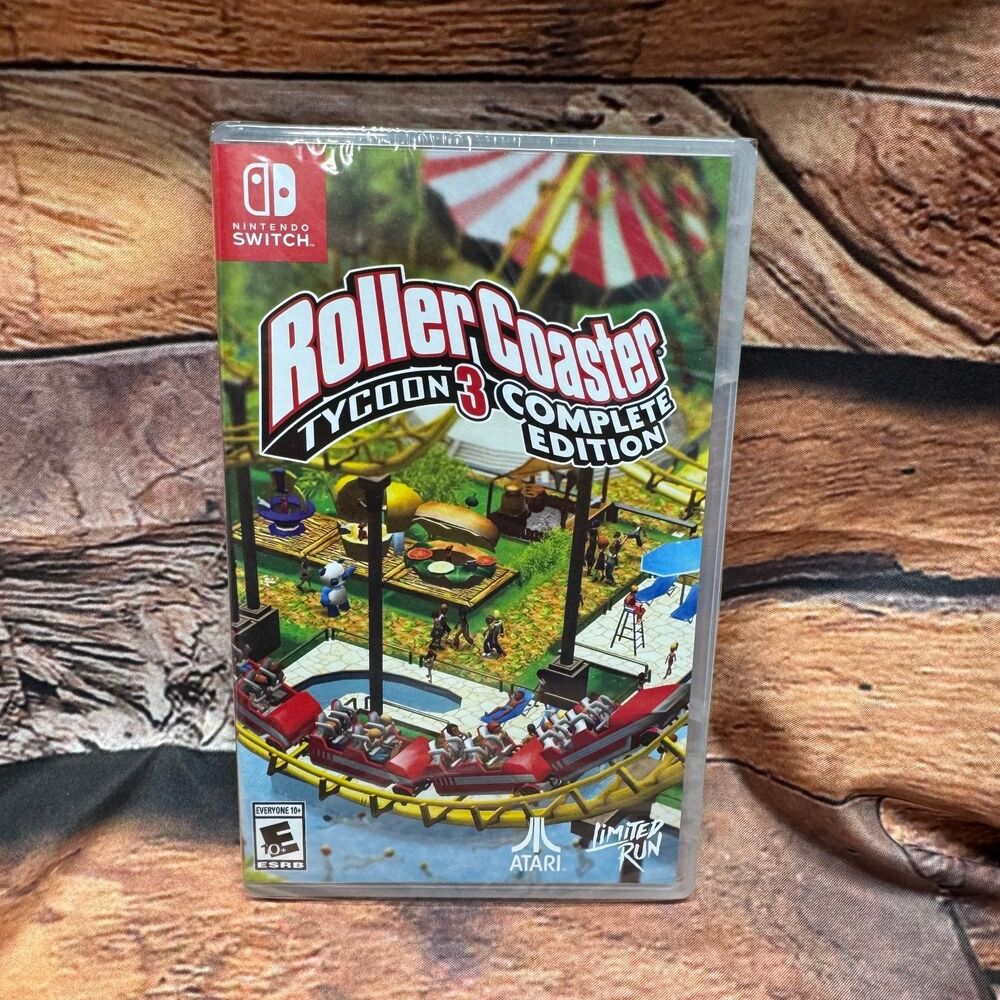RollerCoaster Tycoon 3 Complete Edition Nintendo Switch Limited Run LRG 233 New